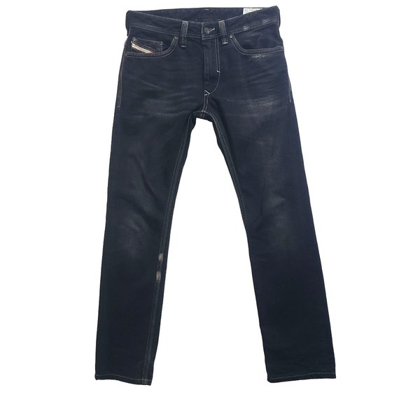 Diesel Other - Diesel Mens 29x 30 Thanaz Jeans Slim Skinny Black Washed Distressed 008qq Italy
